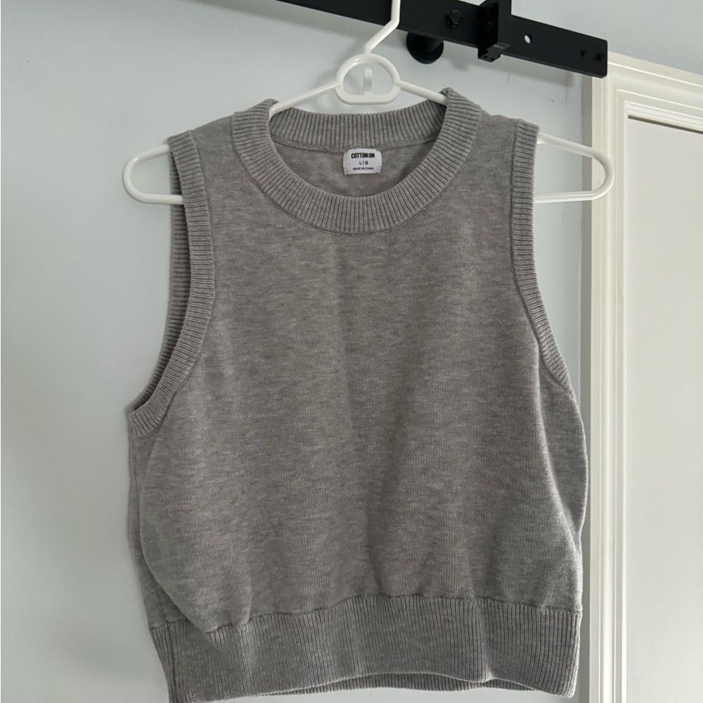 Cotton On - Gray Sleeveless Knit Top